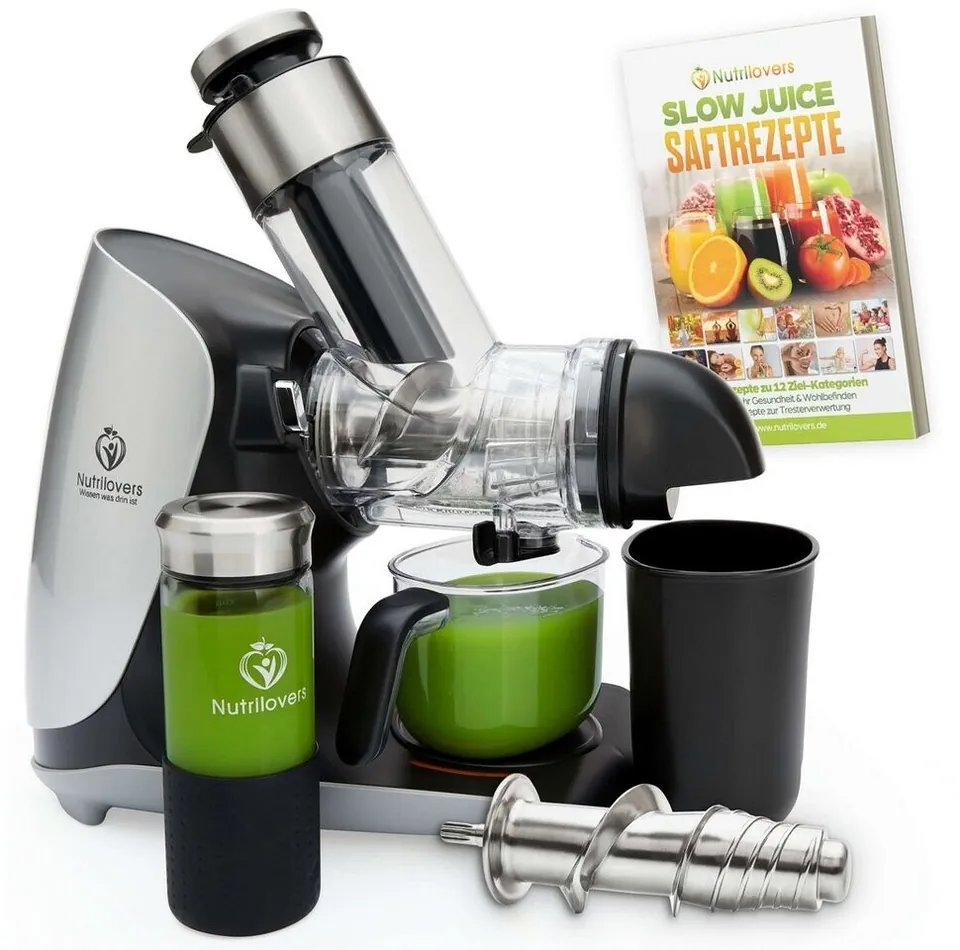 Nutrilovers Green-Press Edelstahl Slow Juicer 304