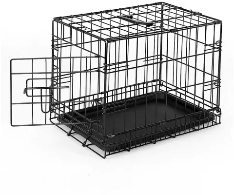 Lionto faltbarer Transportkäfig schwarz 50x36x41 cm (DC00490)