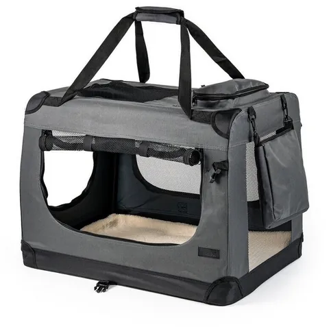 lionto Hundetransportbox faltbar L