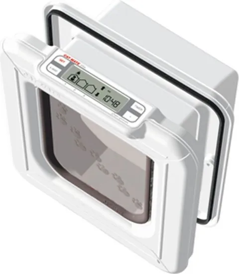 Cat Mate Elite Mikrochip-Katzenklappe mit Timer (355)