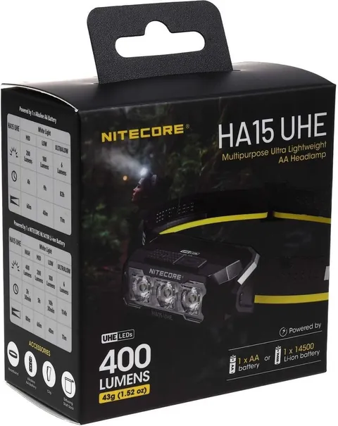 Nitecore HA15 UHE 400lm